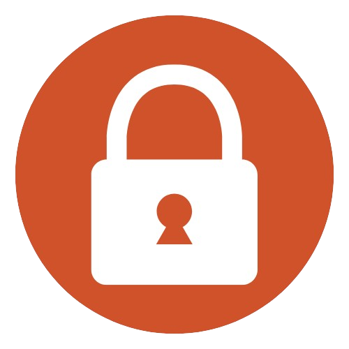 Security-and-Peace Padlock icon representing peace of mind and secure storage.